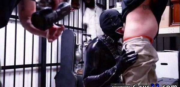  Straight men being edged gay Dungeon sir with a gimp